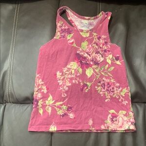 The Children's Place Pink Floral Kids Tank Top